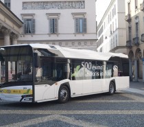 Solaris festeggia i 500 bus in Italia con un Urbino12 alla Sun di Novara