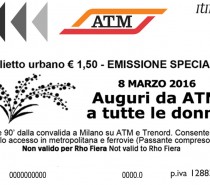 A Milano l’8 marzo biglietto speciale ATM per la festa delle Donne