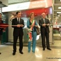 L'inaugurazione del nuovo Infopoint Trenitalia presso il terminal T3 dell'aeroporto di Roma Fiumicino - Foto FSI
