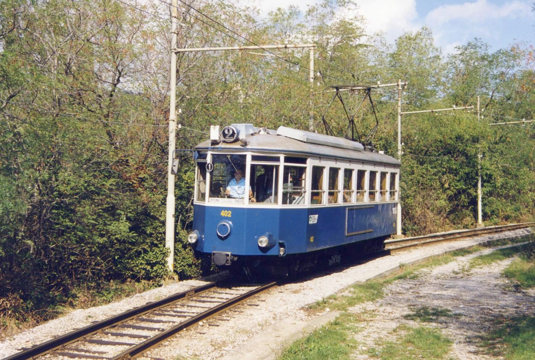La vettura 402 del tram Trieste-Opicina - Foto Giovanni Kaiblinger