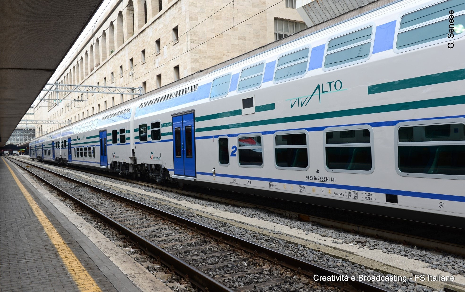 Il nuovo treno Vivalto consegnato a Roma Termini - Foto Gruppo Ferrovie dello Stato Italiane