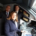 Il presidente della regione Umbria e l'Ad di Trenitalia a bordo del nuovo treno Jazz - Foto Gruppo Ferrovie dello Stato Italiane