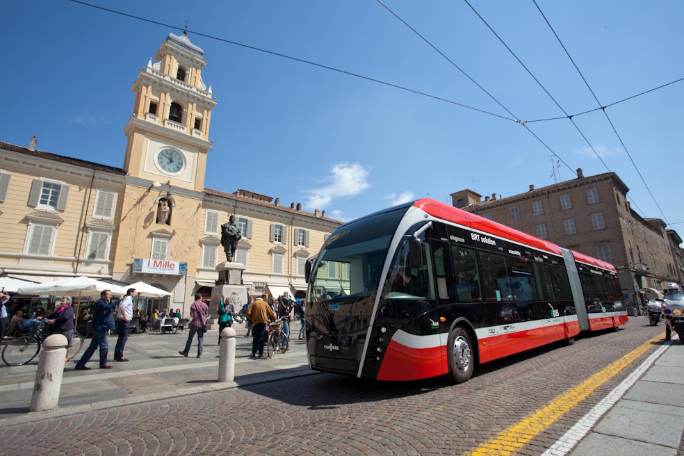Il nuovo filobus eBus di Parma - Foto Tep