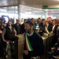 Il sindaco di Roma Capitale Ignazio Marino inaugura la linea C, terza linea metropolitana della Capitale - Foto Omar Cugini