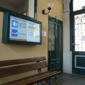 Monitor informativi nella stazione della funicolare di San Vigilio a Bergamo - Foto ATB