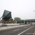 Il nuovo ponte sulla A14 della linea Bologna-Venezia durante le fasi preliminari - Foto Gruppo FS Italiane