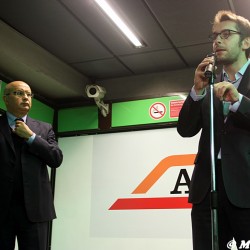 L'assessore Maran e il presidente Atm Rota - Foto Manuel Paa