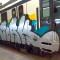Immagine di repertorio di un treno della M3 vandalizzato - Foto Atm